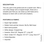 EXPRESS superâhigh rise utility trouser tan size 10 Photo 12