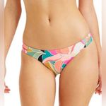 Billabong  Wild Sun Low Rider Bikini Bottom Floral Tropical Hawaiian pink green Photo 0