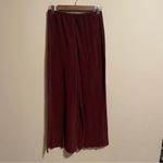 & Other Stories & other stories Ribbed Wide Leg Maroon Wine Pants- Size XS Photo 1