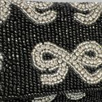 From India To You | Beaded Silver Bow Shoulder Bag Black Photo 4