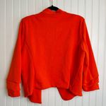 Carolina belle  Montreal Orange Red Open Front Blazer Size XL G27 Photo 4