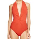 Robin Piccone Ava Plunge Halter Swim Suit Photo 0