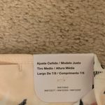 Nike NWT XS  One Luxe High-Rise Leggings 7/8 Length Tan, Black, and White Photo 2