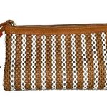 Shiraleah  Bimba Stripe Tan White Clutch Photo 0