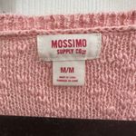 Mossimo Supply Co. Crochet Lace Tunic Pink Sweater Open Photo 4