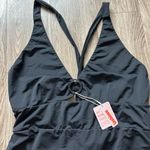 Lushious Disco One Piece Large Chest Swim Suit Black Size Splendid (2X) NWT Photo 4