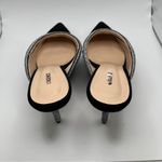 L'Agence EUC  Lolita VI mules black suede leather size 11 crystal diamond slip on Photo 6