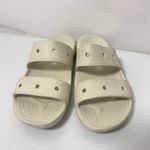 Crocs Sandals Unisex 8M 10W Bone Classic Double Strap Slide Light Comfort Clog Photo 1