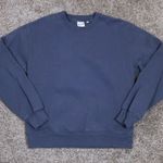 Aritzia  Sweatfleece Crewneck Sweatshirt Perfect Fit Slate Gray Size S Photo 3