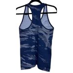 Athleta  Camo Speedlight Tank Top Navy Blue Camouflage Workout Yoga Size Small Photo 1