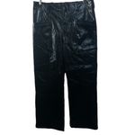 Free People Star-Crossed Lovers Vegan Straight-Leg Pants in Black Size 10 Boho Photo 4