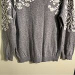 Rain + Rose Stitch Fix Sabo Embroidered Accents Pullover Gray Size M Photo 4
