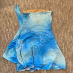 White Fox Boutique Blue Strapless Dress Photo 1