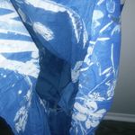 Old Navy L Sleeveless Rope Straps Pocketed Aloha Maxi Dress in Blue White Photo 5