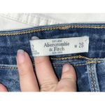 Abercrombie & Fitch NEW  Blue Denim Floral Embroidered Jean Shorts Womens Sz 2 26 Photo 4