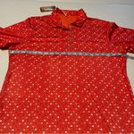 Magnolia Lane Collection Tech Women Large Orange Pink Polo‎ Shirt Golf NEW Photo 5