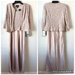 Alex Evenings  Bethany Lace Jacket Dress Set Taupe 8 Photo 3