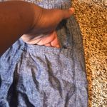 Old Navy  Linen‎ Blend Shorts Blue Casual Summer Drawstring Waist Large Photo 6