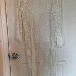 Mesh+lace White Cardigan Photo 0