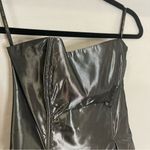 Jessica McClintock Vintage Gunner Sax Millennium Y2K Gunmetal Gray Gown Size 3 Photo 2