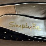 Simply Be Black Gold Studded Block Heel Pumps Size 7‎ Party Shoes Dressy Holiday Photo 7