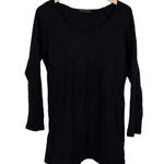 Cut Loose Black Long Sleeve Shirt Sz M Lagenlook Size M Photo 0