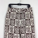 NWT House Of Sunny All You Need Is Love Peace Sign 70s Flare Pant Size 8 Vintage Brown Photo 4