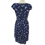 Emily & Fin Navy Airplane Print Cotton Dress Sz M Blue Size M Photo 4