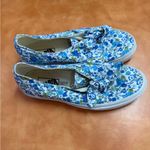 Vans  Women's Blue Floral Slip-On Sneakers Photo 1