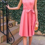 Gal Meets Glam  Heather Sleeveless‎ Wrap Shirt Dress in Rosemist Sz 20 Photo 0