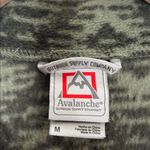 Avalanche  Green Patterned Fleece Pullover Sweatshirt Woman’s Size Medium Photo 1
