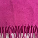Forenza  Scarf Lambswool Hot Pink Fringe Trim Classic Italy Luxurious One Size Photo 4