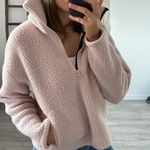 J.Crew Womens Pullover Fleece Sherpa Polartec Half-zip Pink Size Small Photo 0