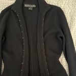 Ralph Lauren Black Label Cashmere Sweater Gold Bead Embellished Size Small Photo 3