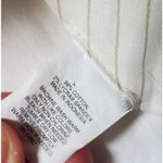 EXPRESS Pants Women 6 Design Studio Publicist Tan White Pin Stripe Y2K 2K Flared Photo 4