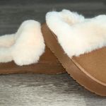 Platform Slippers Tan Size 6 Photo 0