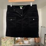 J.Crew Black Corduroy Button Front Fall Minimalist Mini Skirt w Pockets Size 8 Photo 9