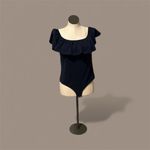 J. Crew Factory Navy off the shoulder bodysuit New size XXL Blue Photo 5