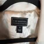 G by Giuliana Black Label Faux Leather Moto Jacket Floral Embroidered White Size XS Photo 2