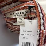 Liverpool  Los Angeles Abstract Stripe Puff Sleeve Top Photo 6
