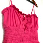 Guess M Pink Milania Tier Ruffle Dress Girlhood Princess Coquette Party Brunch Photo 3