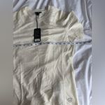 Allbirds Women’s Natural Run Tee Large Cream Yellow NWT Fitness Exercise Shirt Photo 6