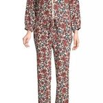 Robert Rodriguez Women's Taylor Floral Cropped Floral Shirt Jumpsuit Size 4 Photo 3