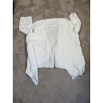 Color Me Cotton Linen Open Front‎ Cardigan Draped Lightweight White L Minimalist Size L Photo 1