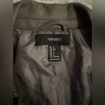 Forever 21  faux leather moto jacket gray size L Photo 3