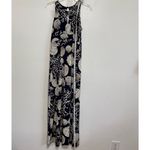 MT COLLECTION Dark Navy Blue Nautical Print Maxi Dress Size Small Photo 2