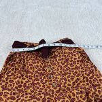 Free People Bennie Leopard Print Button Fly Wide Leg Pants Sz 4 Boho Indie Art Photo 5