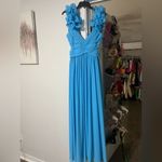 Antonio Melani  Manila Rosette Sleeveless V-Neck Maxi Formal Dress Photo 2