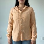 Cloth & Stone Orange Button Down Collared Shirt Oversized Baggy Photo 1