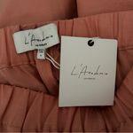 L'Academie  Peach Tencel Linen Blend Pull On Straight Leg Pants Sze Small Coastal Photo 7